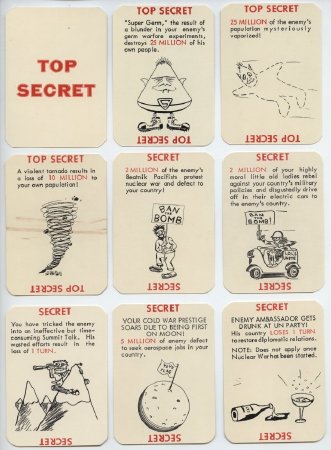 Nuclear War Card Game Secret Cards