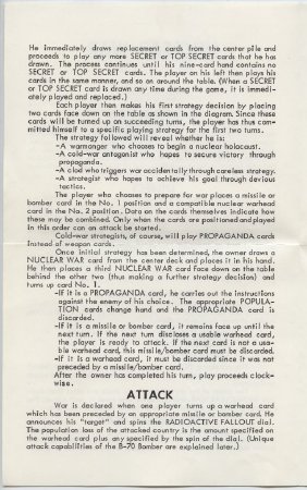 Nuclear War Card Game Instructions, p.2