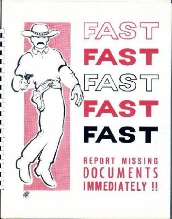 Security Posters: FAST Report Missing Documents Immediately!!