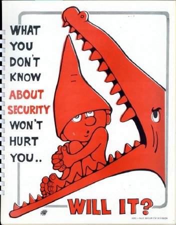 Security Posters: What you don't know about security won't hurt you.. WILL