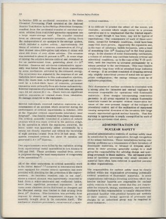 The Nuclear Safety Problem in Nuclear Safety Guide 1961, page 12