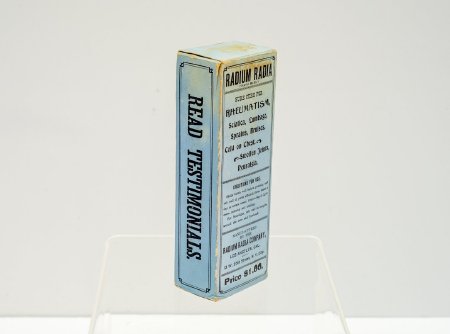 Radium Radia Trademark Liniment Box