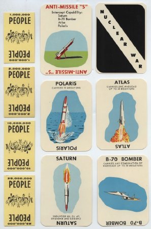 Nuclear War Card Game Pieces and Cards