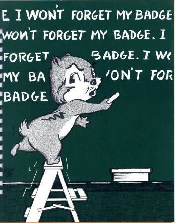Security Posters: ....I won't forget my badge.....