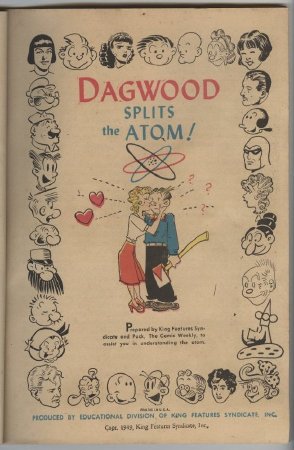 Dagwood Splits the Atom title page, p.1