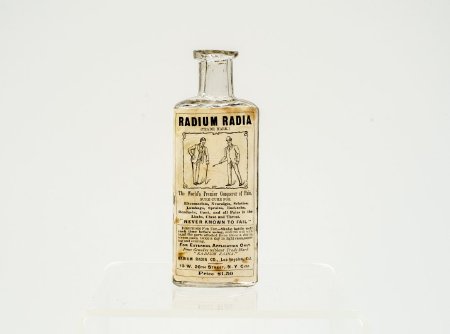 Radium Radia Trademark Liniment Bottle
