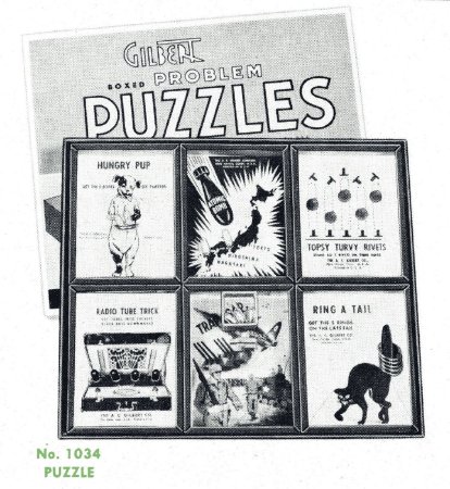 Atomic Themed Puzzles in the Gilbert Toys Catalogue