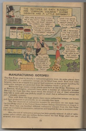 Dagwood Splits the Atom: Manufacturing Isotopes!, p.16