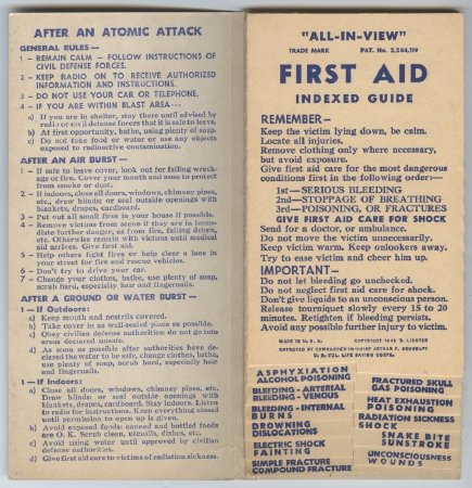 All-in-Vue First Aid and Atomic Defense Index
